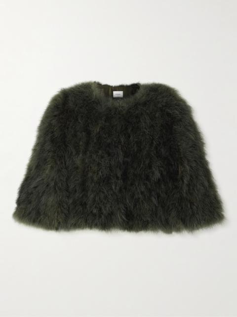 Cropped Feather Jacket