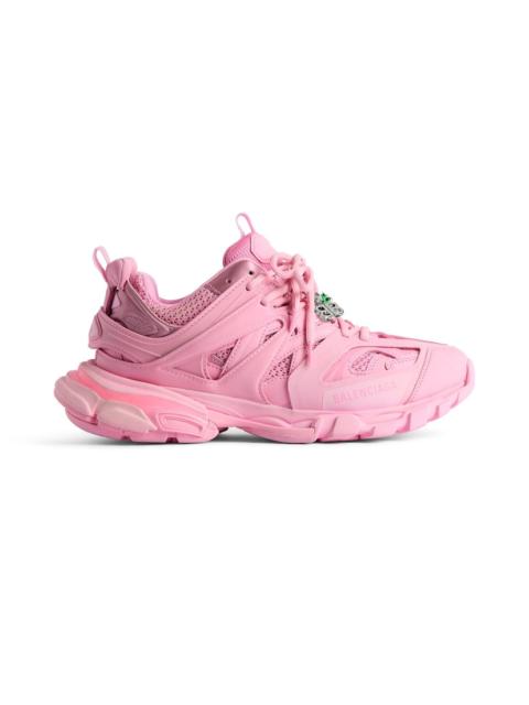 Women's Track Sneaker With Charms in Pink