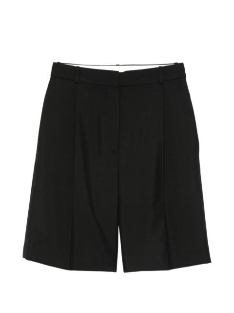 pleated tailored shorts
