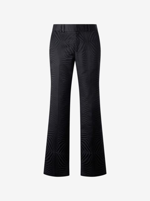 Flared Pants With Tiger Skin Pattern