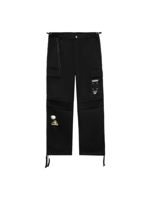 Li-Ning Skateboarding Graphic Cargo Pants 'Black' AKXS153-5