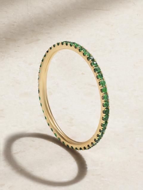 Thread 18-karat Gold Tsavorite Ring