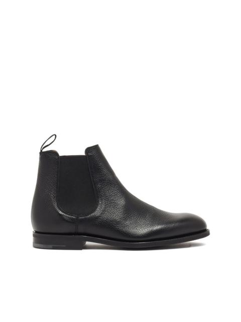 Amberly pebbled-leather Chelsea boots