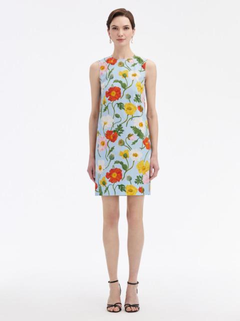 PAINTED POPPIES COTTON POPLIN SHIFT DRESS