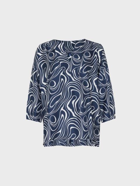 WOMEN SILK SHIRT WAVES
