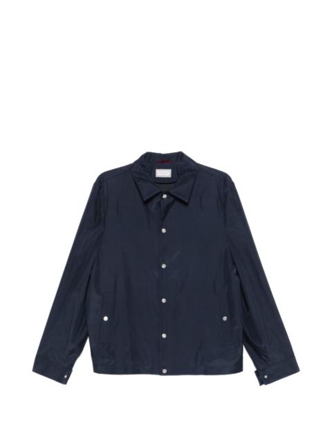 buttoned silk jacket