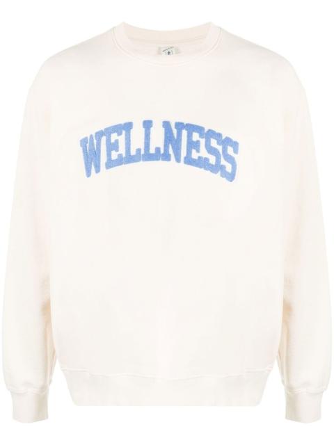 Wellness-appliquÃÂ© cotton sweatshirt