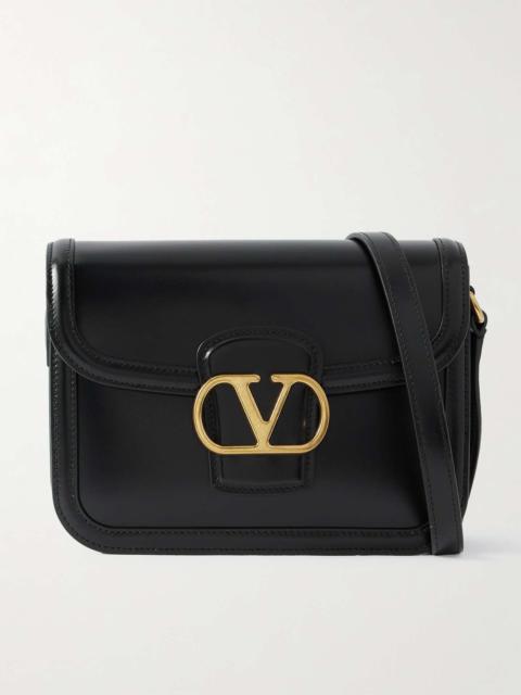 9to5 small leather shoulder bag Black