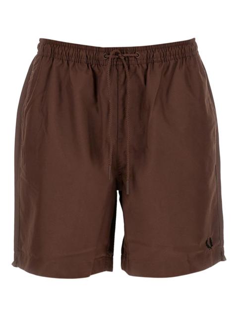 drawstring logo swim shorts