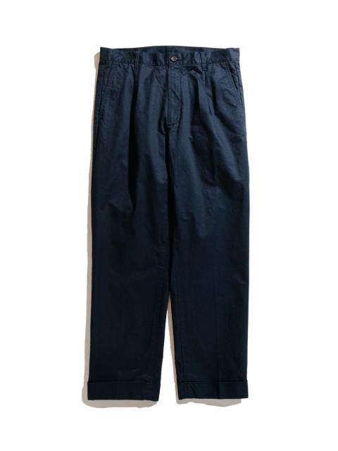 1Pleat 80/3 Twill Navy