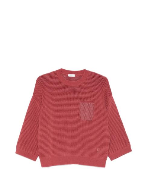 square-detail sweater