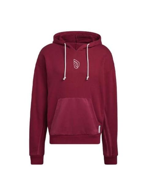 Men's adidas Dame 8 Inn Hdy Lillard Basketball Sports Printing Wine Red HB5466