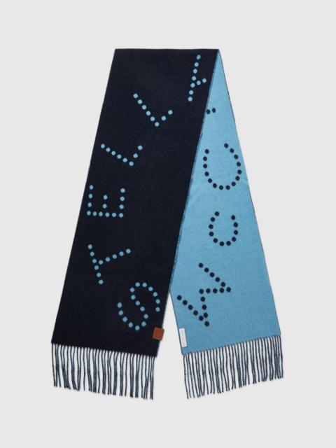 Logo Fringe Scarf