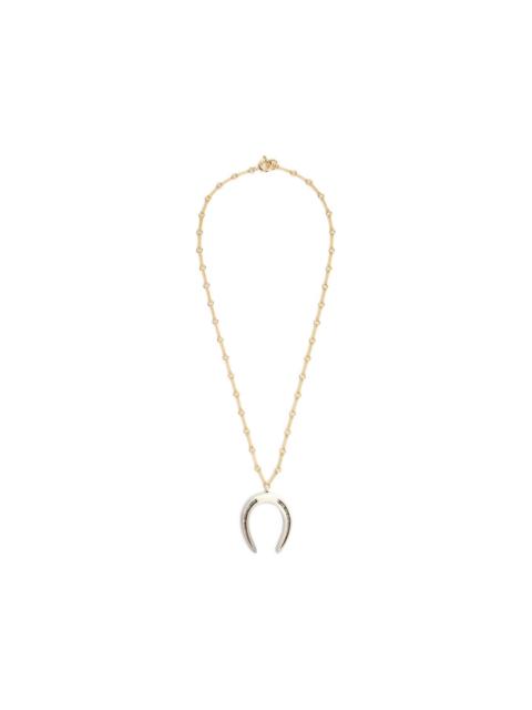 Byrne horseshoe-pendant necklace