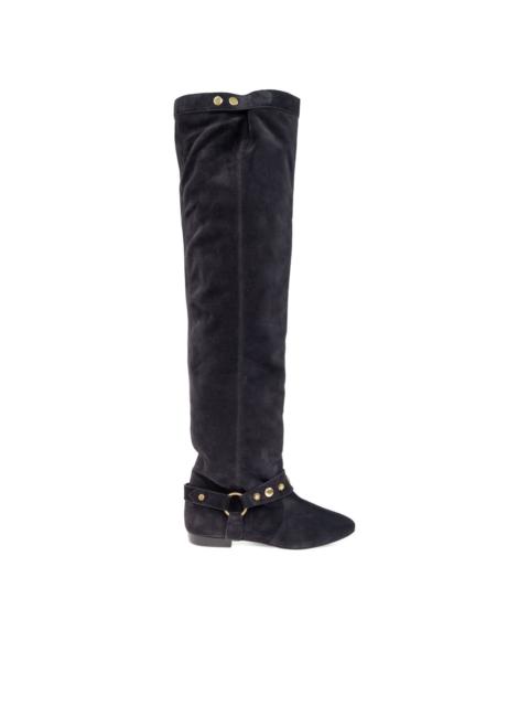 slouch knee-high boots