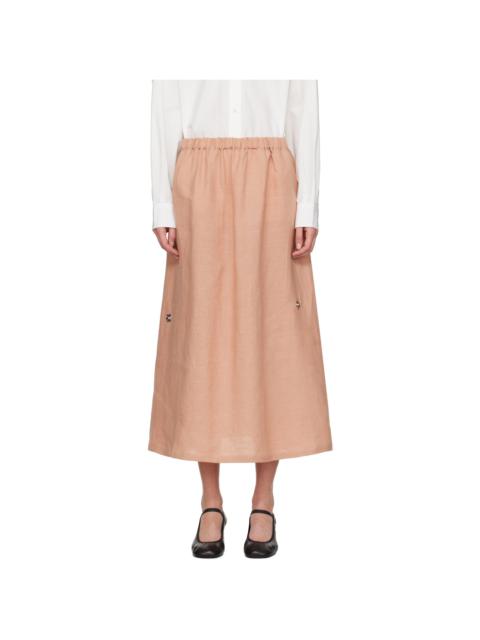 Pink Ponte Maxi Skirt
