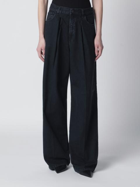 Carbon Candy pleated jeans