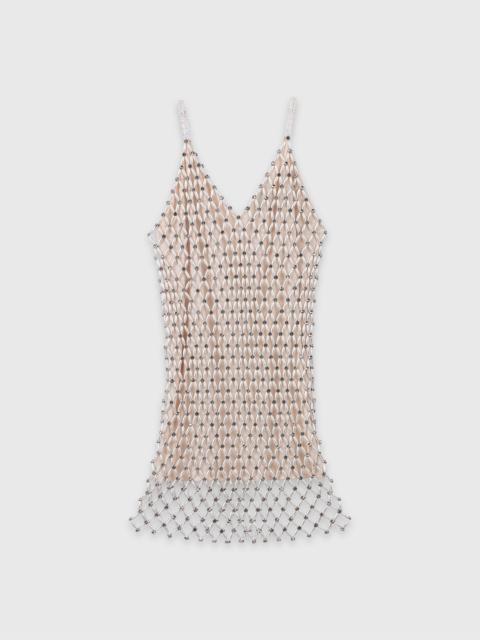 Short beaded dress with lining