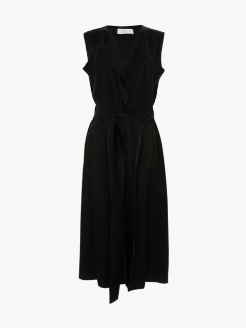 Sybil Midi Dress In Black