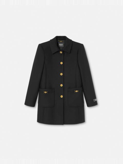 A-Line Felted-Wool Coat