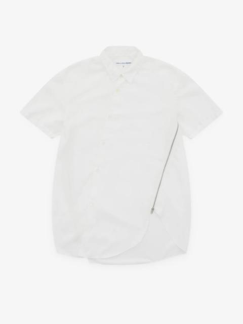Front Zip Detail Short Sleeve Shirt