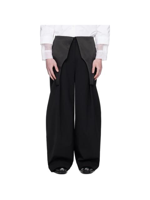 Black 'The Bodysuit' Suit Trousers