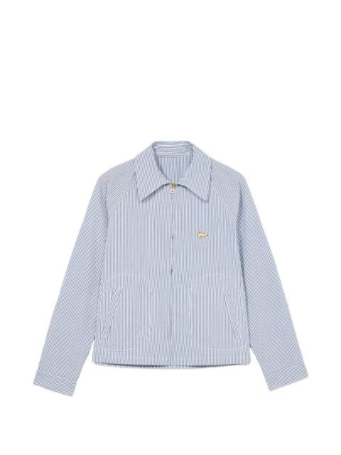 Zuma striped zip-up overshirt