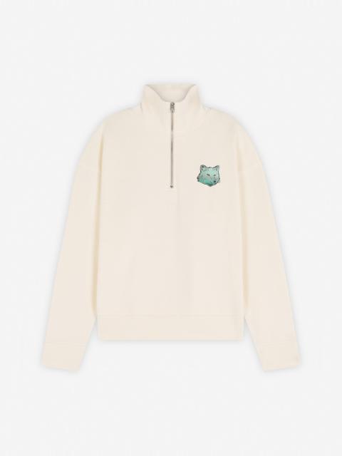 6-18 MAISON KITSUNE BEACH CLUB HALF ZIP COMFORT SWEATSHIRT