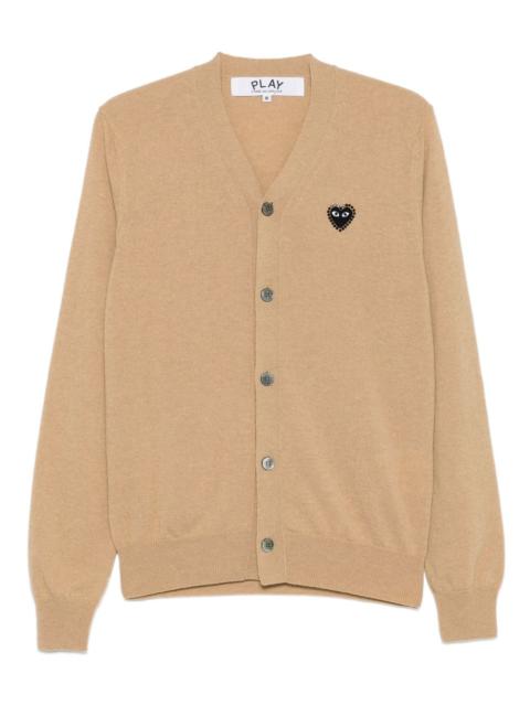 logo-heart cardigan