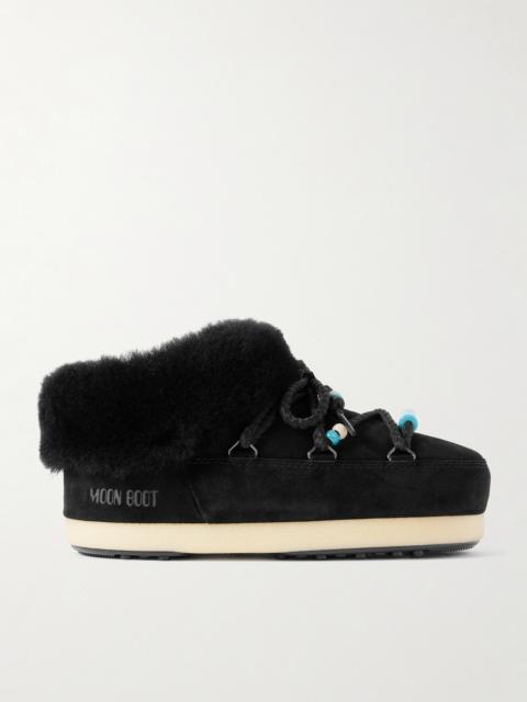 Evx Beaded Shearling Mules