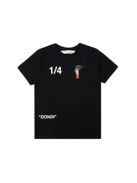 OFF-WHITE Dondi White Woman T-Shirt Black/Multicolor