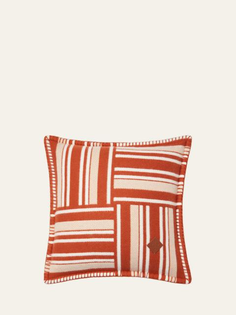 Woven Stripe Intarsia Cushion