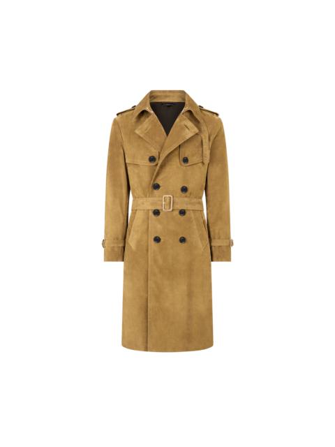 BUTTERY SUEDE TRENCH