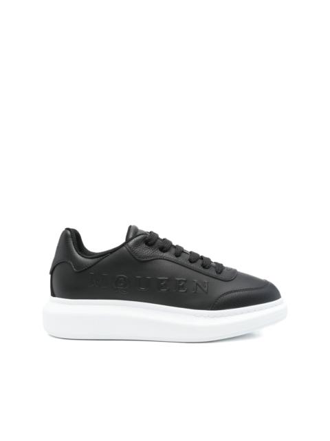logo-embossed platform sneakers