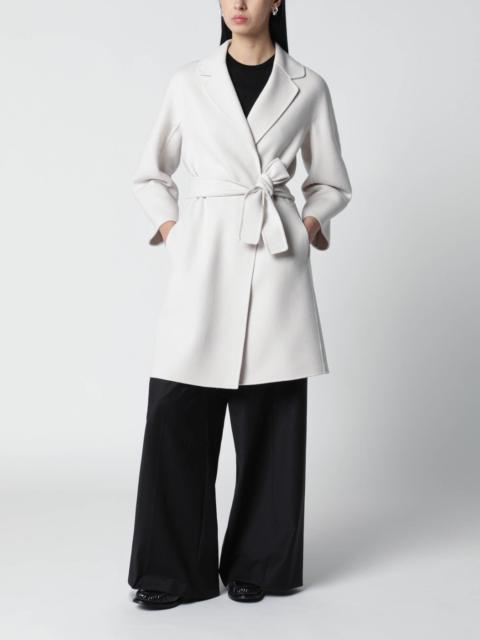 Ivory short double wool coat