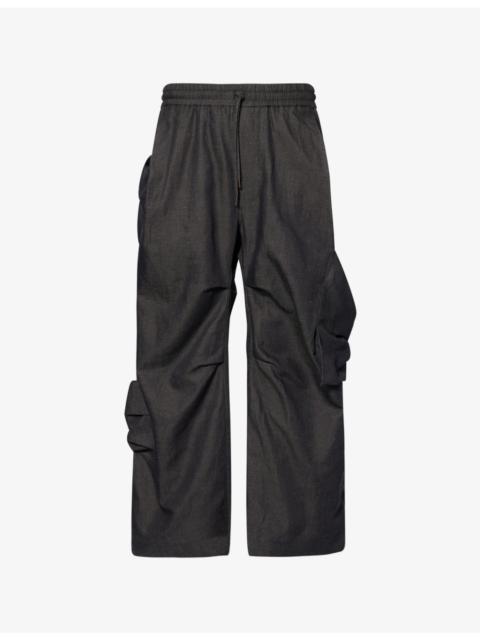 Achilles Cotton and Linen-Blend Cargo Trousers