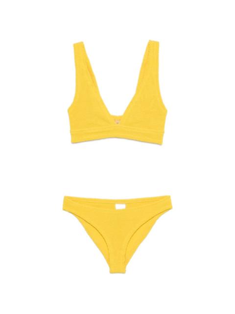 Carla textured bikini set