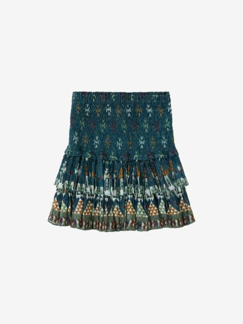 NAOMI COTTON AND LUREX SHORT SKIRT
