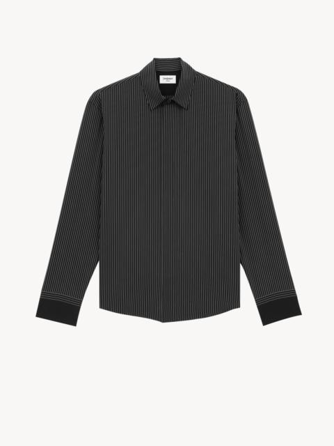 CASSANDRE SHIRT IN STRIPED SILK