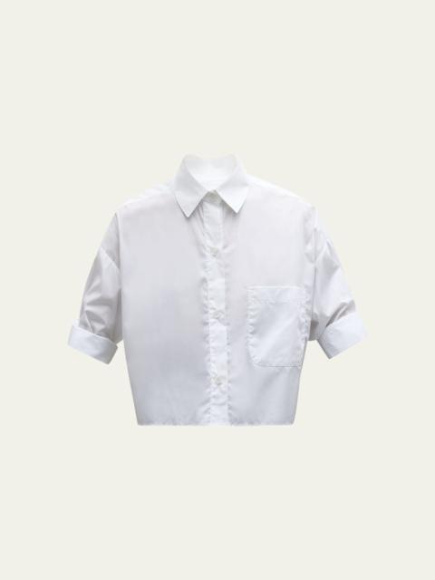 Next Ex Cropped Shirt in Superfine Cotton