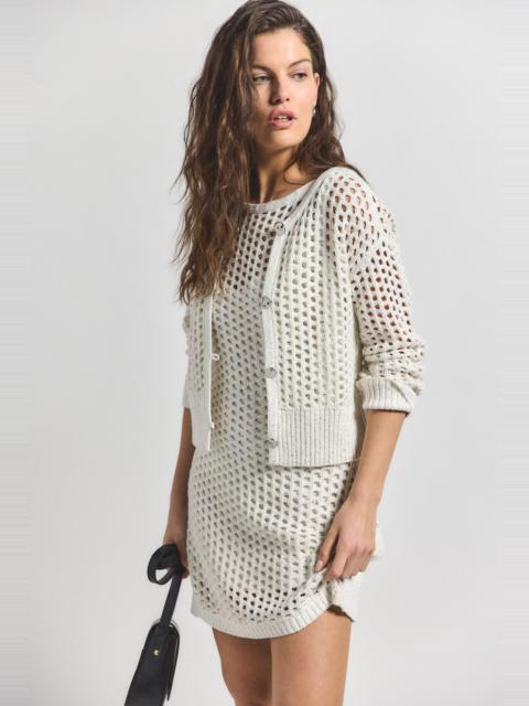 SYVIE CROCHET SEQUIN CARDIGAN