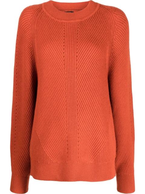 crew-neck knitted sweater