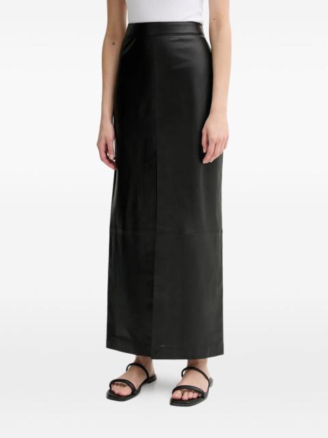 slit-detail maxi skirt