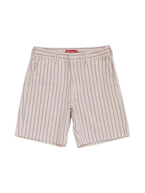 Supreme Work Short Light Pink Stripe