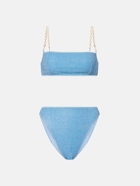Lumière O Chain lamé bikini