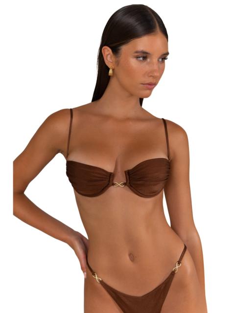 CAMELIA Chocolate Fondant - Balconette Bikini Top