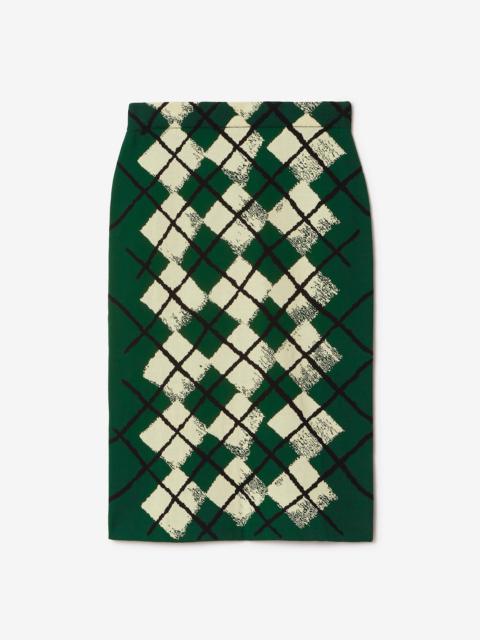 Argyle Cotton Skirt