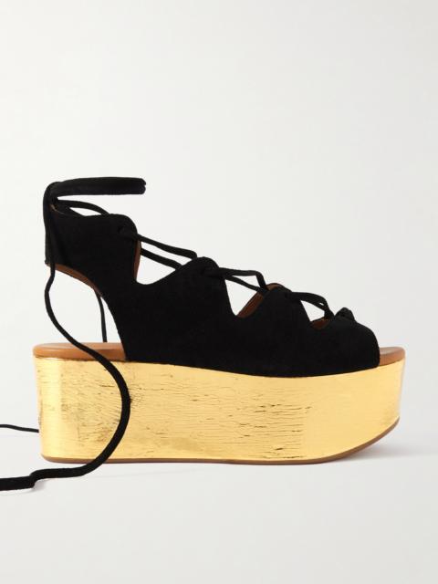 Liana Suede Platform Sandals