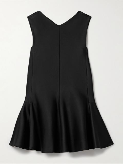 Mel crepe mini dress Black