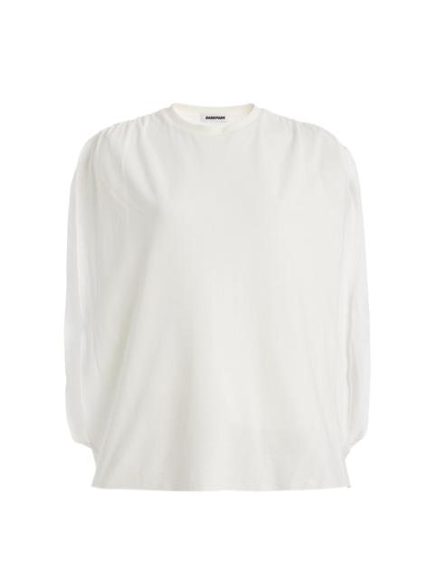 Tracy Cotton Jersey Top white